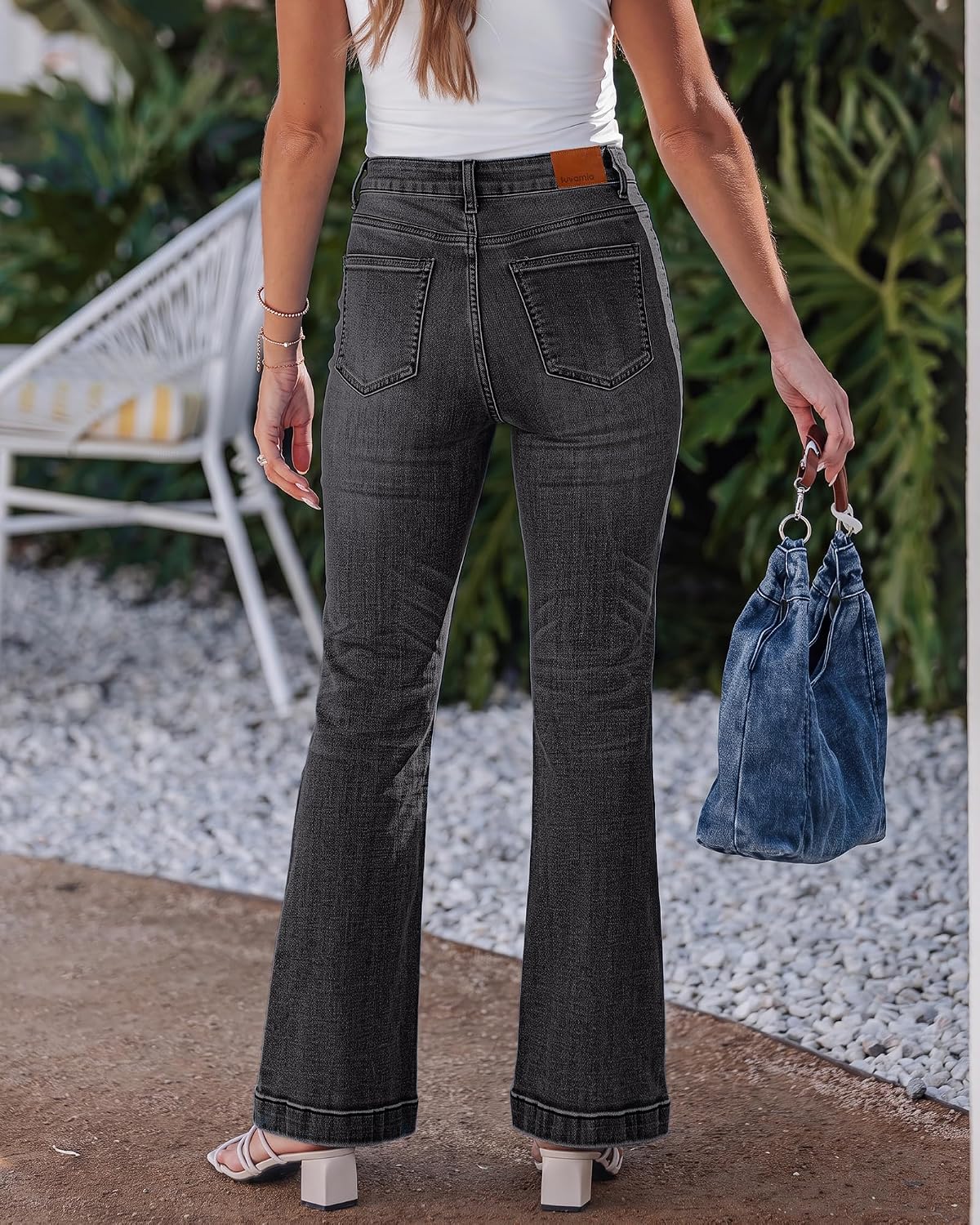 luvamia Bootcut Jeans for Women Trendy Mid Rise Stretch Western Denim Pants image 3