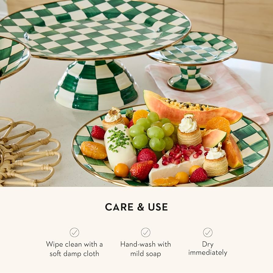 MACKENZIE-CHILDS チェッカーボード ケーキスタンド MACKENZIE-CHILDS MACKENZIE-CHILDS チェッカーボード ケーキスタンド MACKENZIE-CHILDS