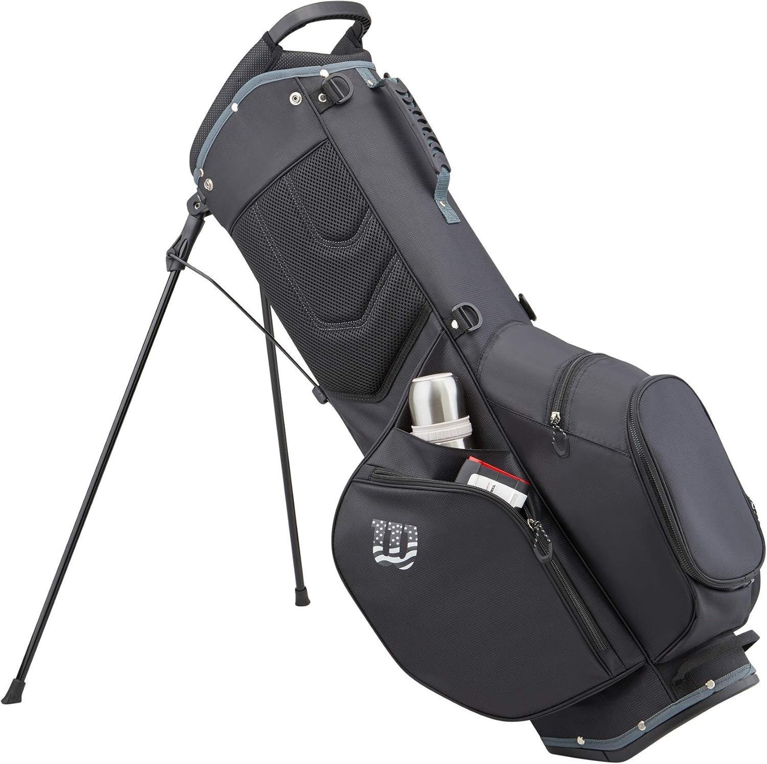 WILSON Staff Feather Carry Golf Bag - Black/White : Sports & Outdoors