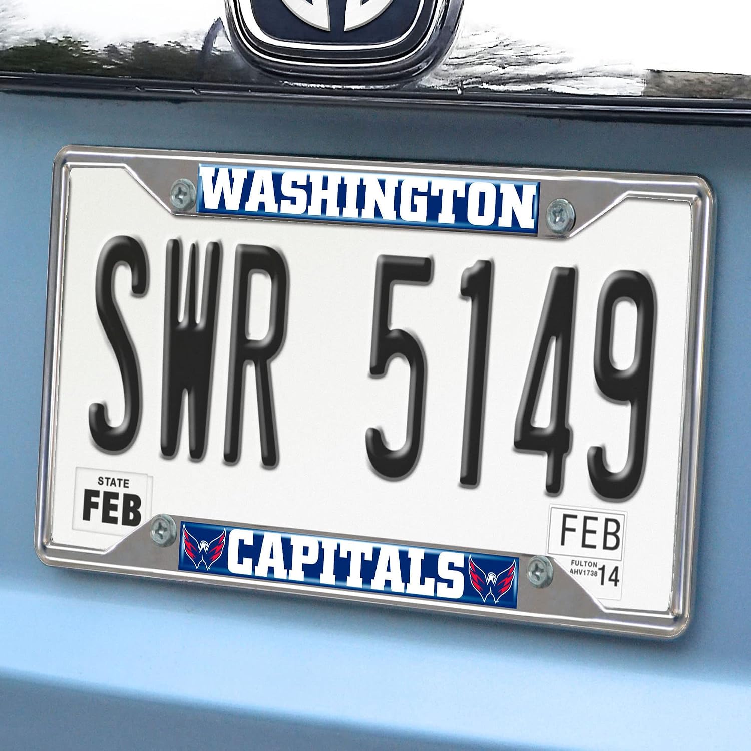 FANMATS NHL Unisex-Adult Chrome Metal License Plate Frame