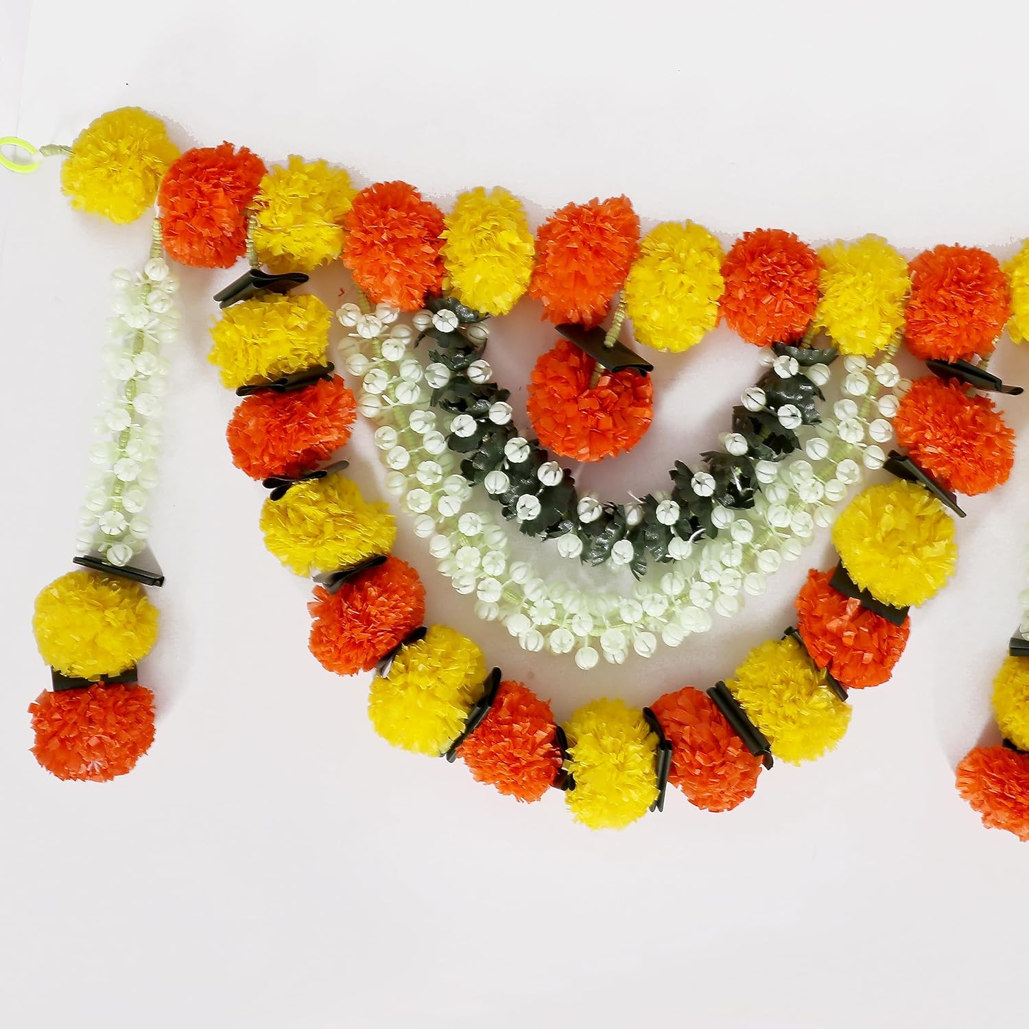 Torans For Entrance Door Artificial Marigold Flower Toran For Door Garlands Hanging Entrance Home Decoration Bandarwal Traditional Diwali Handmade, 91 Centimeters