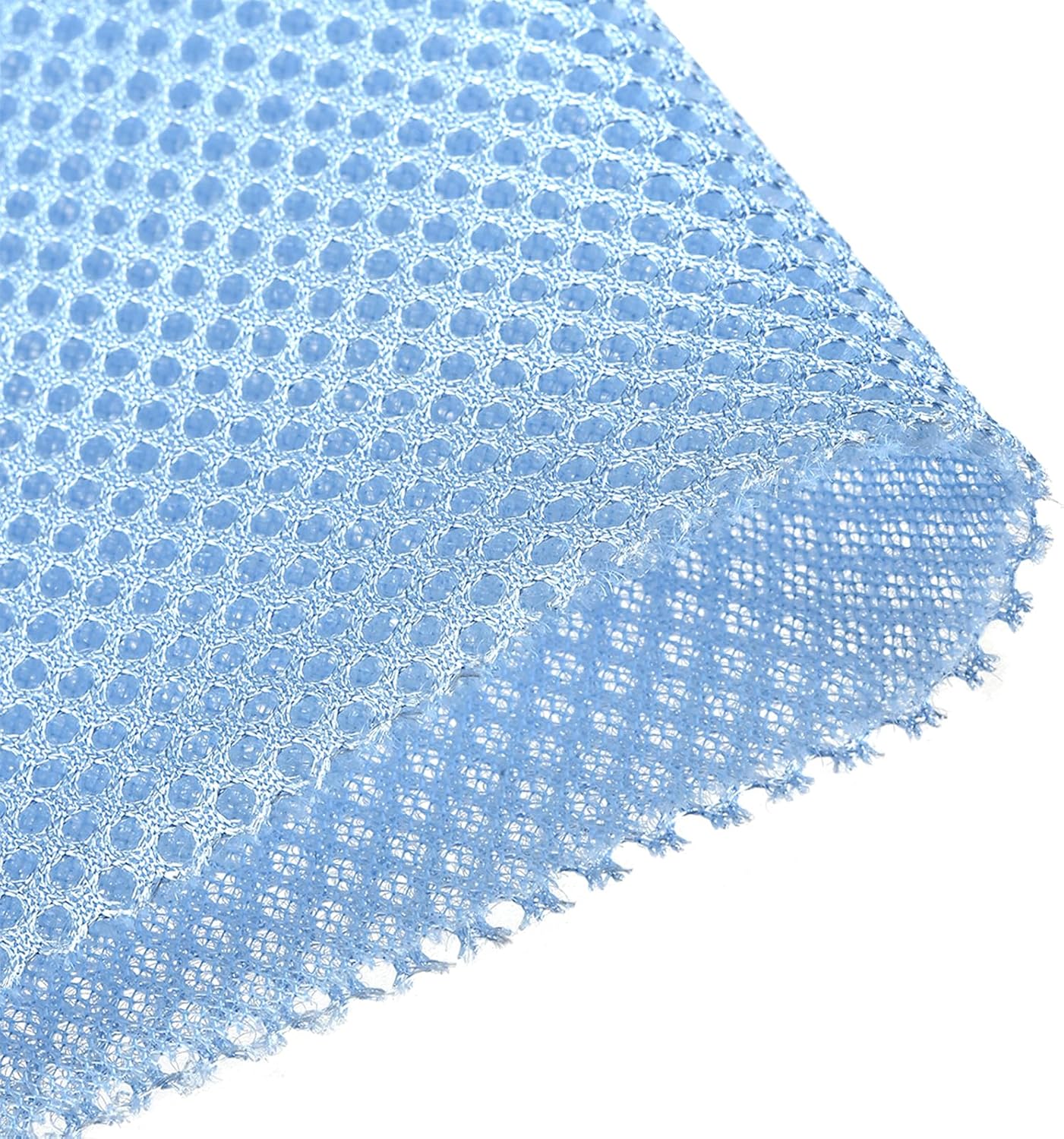 Speaker Grill Cloth Stereo Mesh Fabric Protective Dustproof Cloth, [for Home Speaker Repair] - 39.37 Inch x 63 Inch/Light Blue