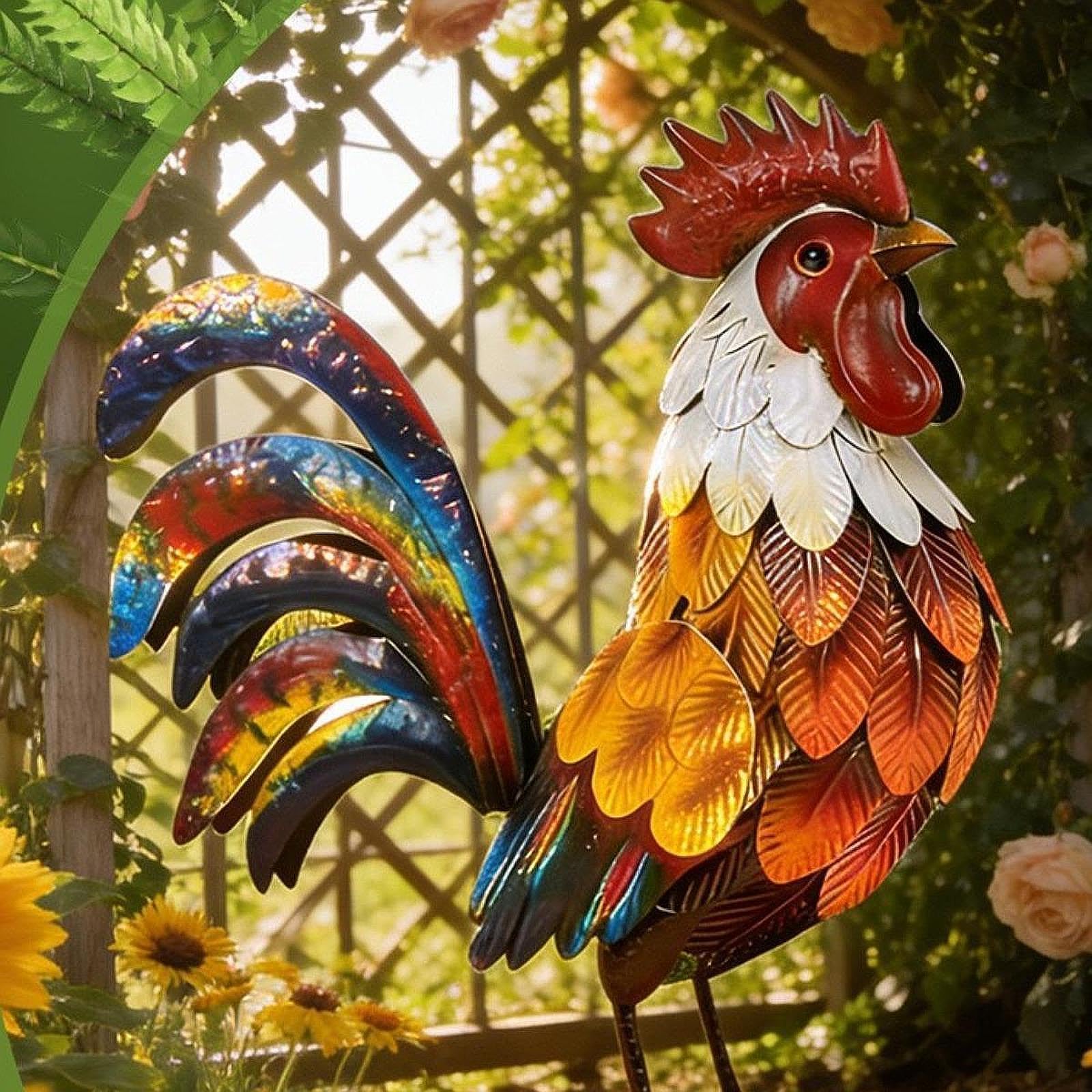 Statuetta da Giardino in Metallo, Decorazione da Prato, Arte Creativa da Giardino, Scultura di Animali per da Giardino, Giardino, Regalo di I