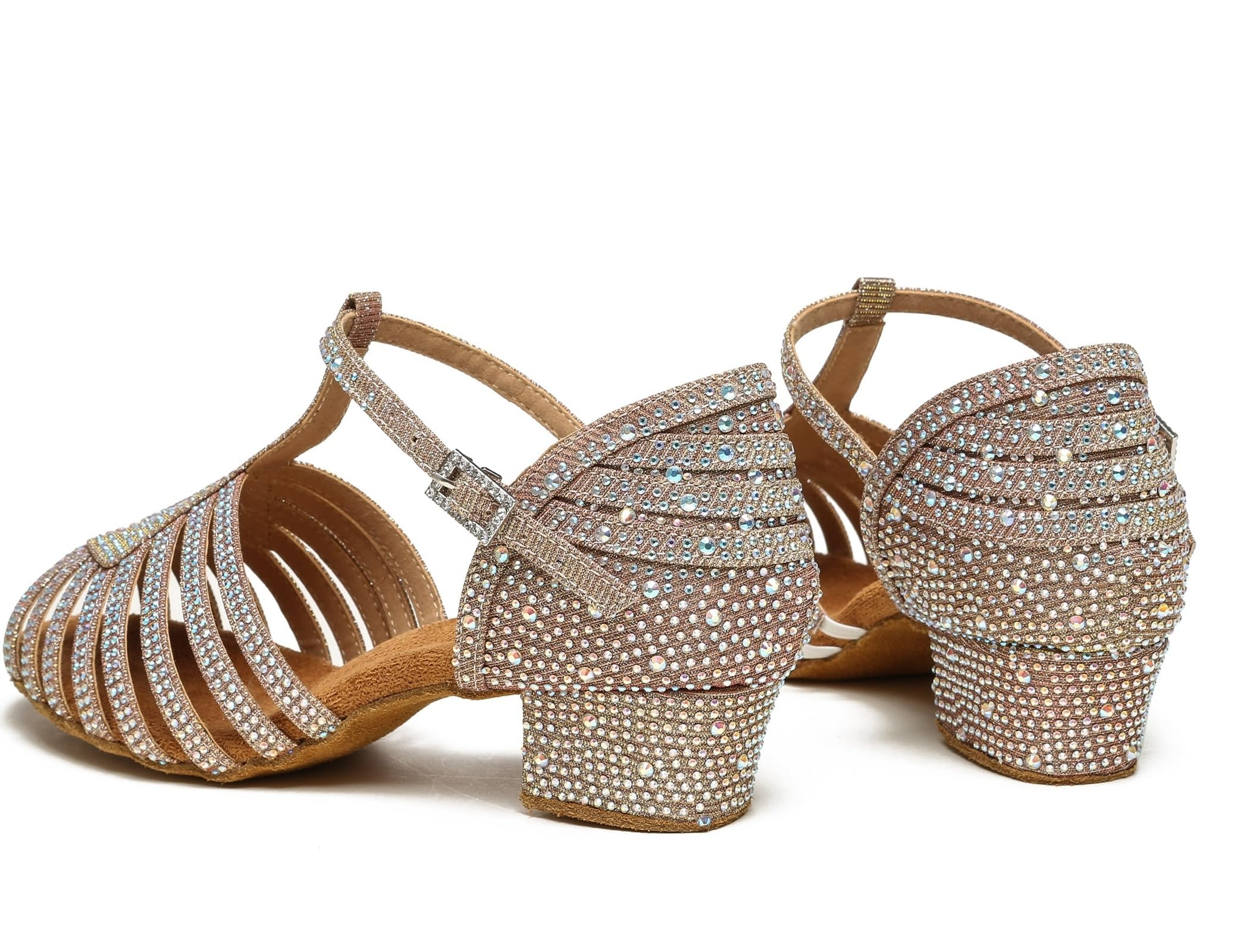 Zapatos Baile Salon Mujer Tacon bajo Boda Fiesta Sandalias