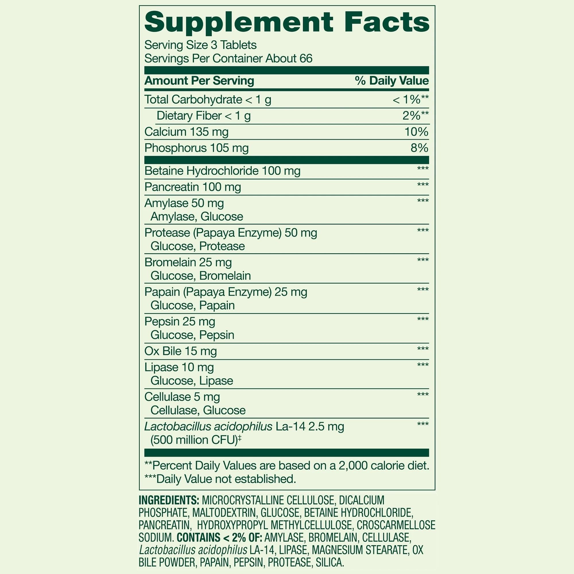Probiotic Multi-Enzyme Digestive Formula Tablets – 200 Count – Supports Digestion, Bloating & Gut Health — Amazon image 2