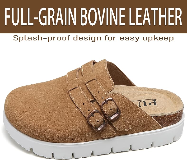 Women's Platform Suede Clogs