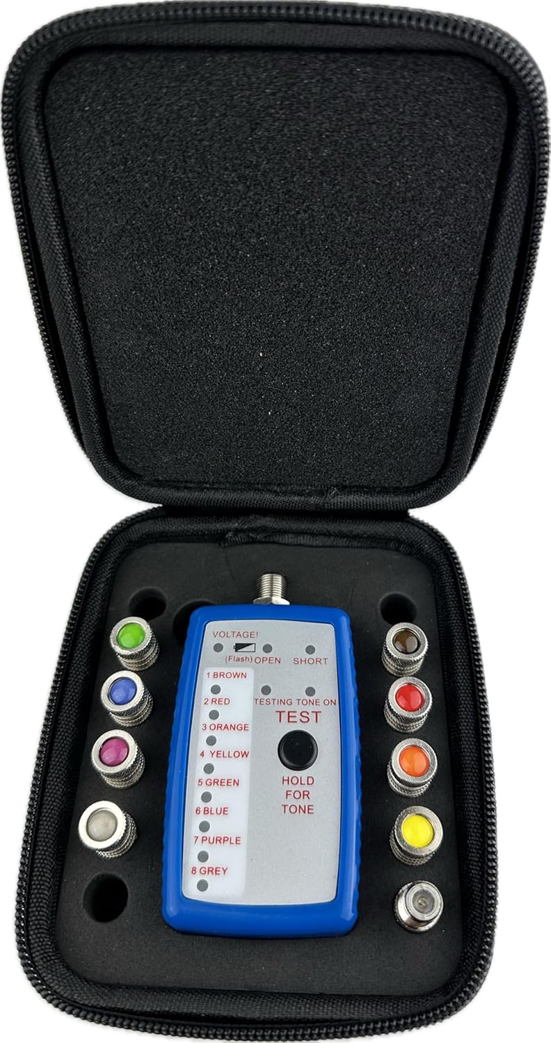 DIGIPARTS 8 way coax mapper, RG59, RG6, COAXIAL, TONER, TRACKER