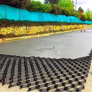 Ground Grid 2m / 3m / 4m / 5m / 6m Width Gravel Stabilizer Geogrid, Heavy Load Resistance Ground Stabilisation Grid, Driveway Grid for Slopes or Flat Areas (Size : 5m x 5m (16.5ftx 16.5ft))