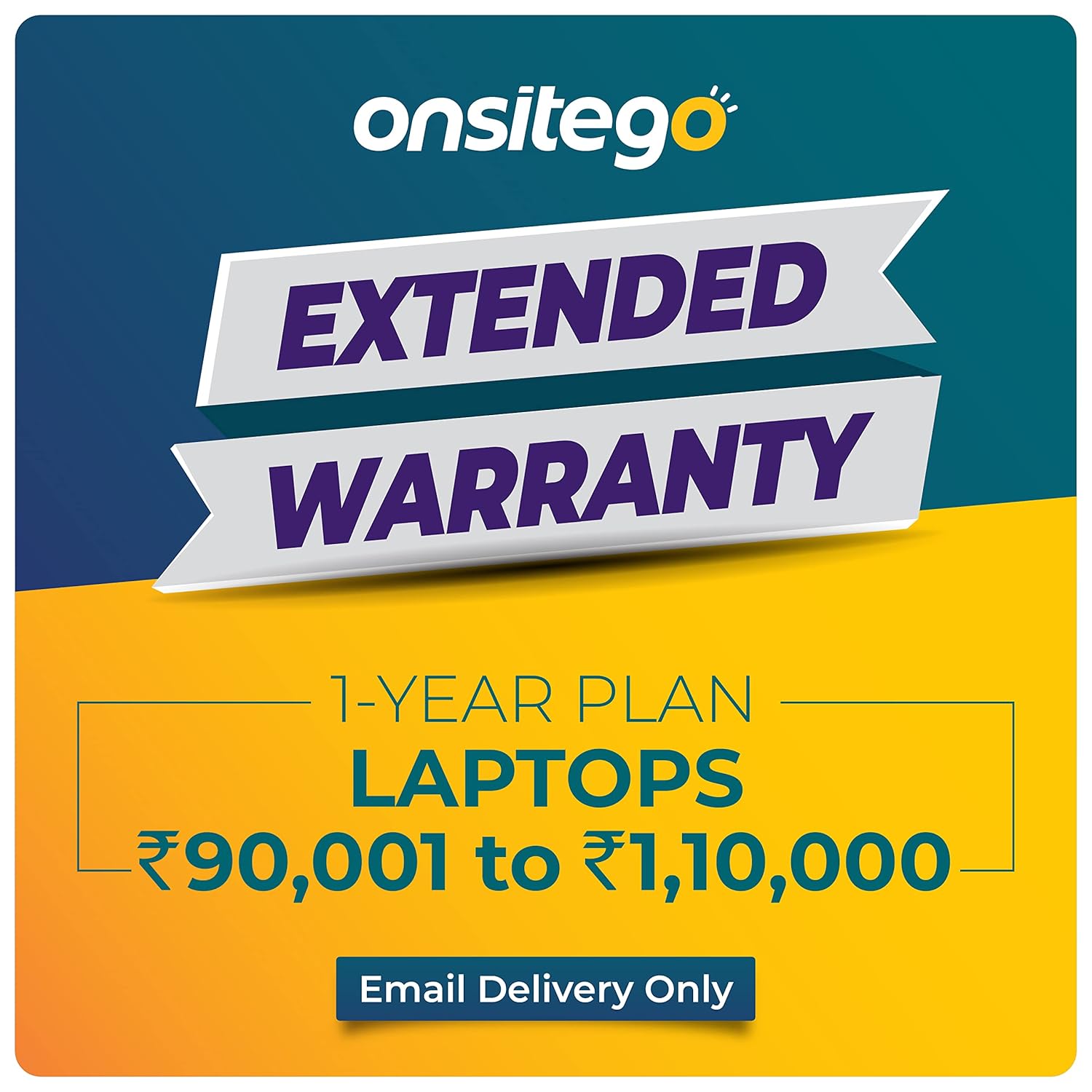 Onsitego 1 Year Extended Warranty for Laptops (Rs.90001 to 110000