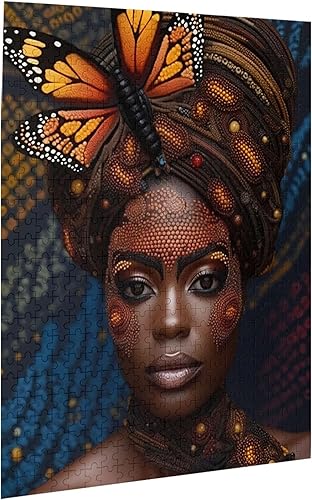 Miniatura 9 de Rompecabezas de 1000 piezas para adultos, mariposas, mujer africana, soy afro, reina, formación americana de madera a juguetes, regalo,