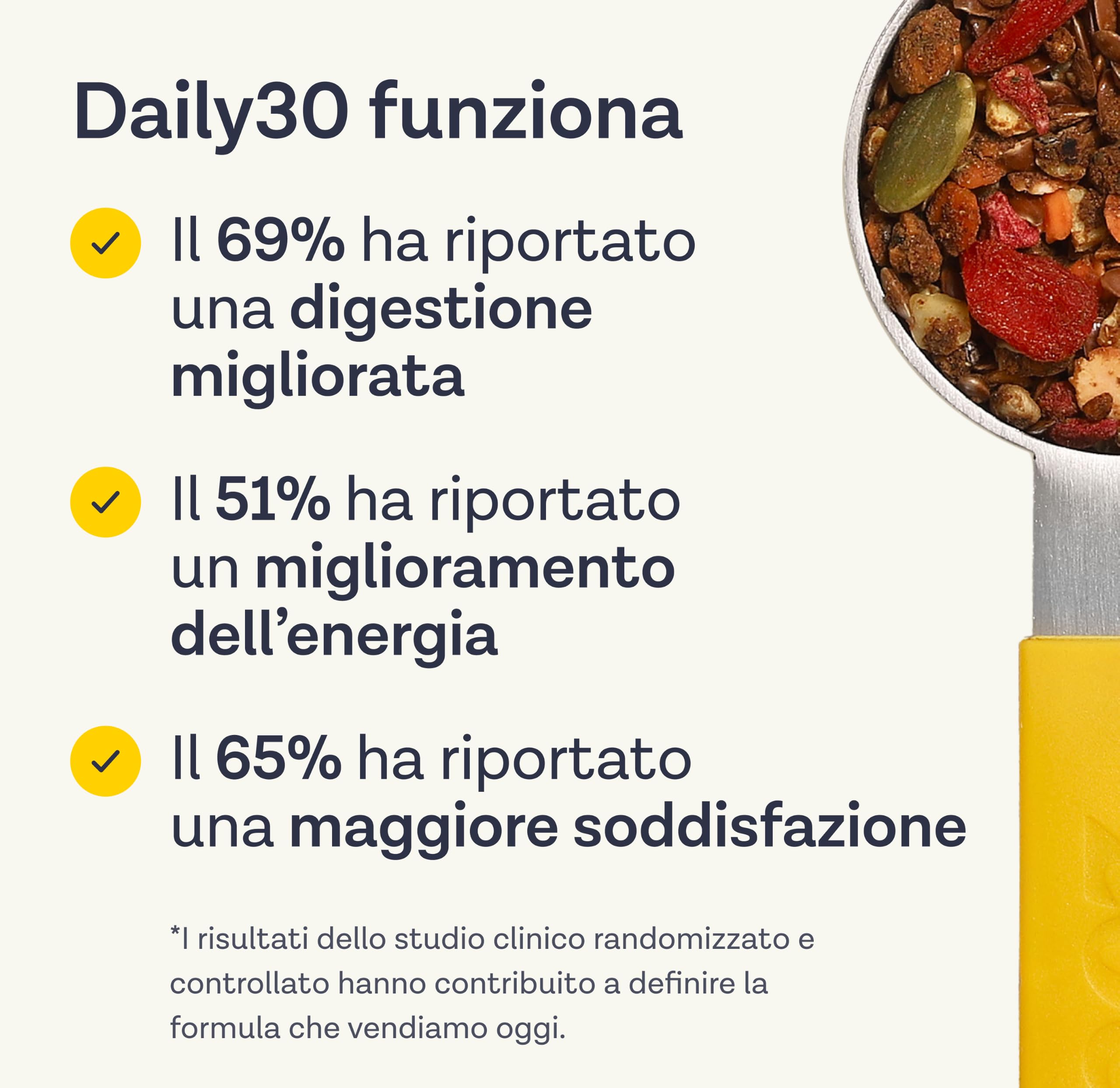 Daily30 Integratore per la Salute dell’Intestino | Oltre 30 Ingredienti Vegetali Ricchi di Fibre | Favorisce la Salute Digestiva e Intestinale | Vegano e Senza Glutine | 30 Porzioni