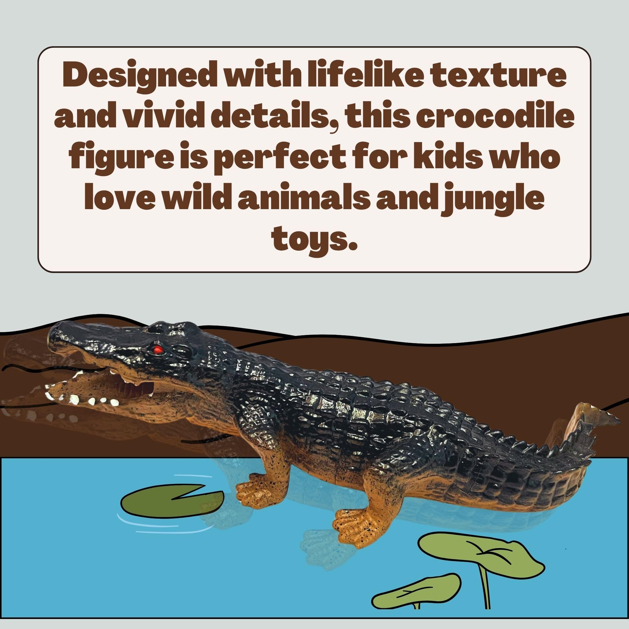 Buy Mallexo Crocodile Action Figure Toy for Kids 3+| 1PC Realistic