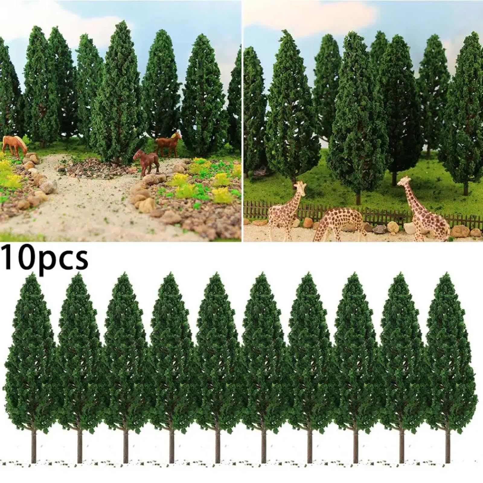 10 Arbres miniatures printaniers 5 - 9 cm - Noch 26906
