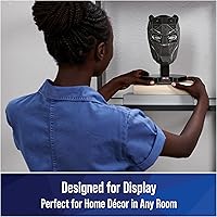 Vista 5 de 4D Build, Marvel Black Panther Kit de modelo de rompecabezas 3D con soporte, 82 piezas, decoración de escritorio Wakanda Forever Black Panther