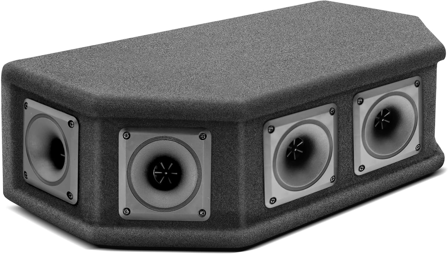 Pyle-Pro 6 Way DJ Speaker System, 300 Watt Peak Power, 150 RMS, Six 2.5 Inch Piezo Horn Tweeters, 8 Ohm Impedance, Full Range Audio Reproduction, Black Carpeted Finish