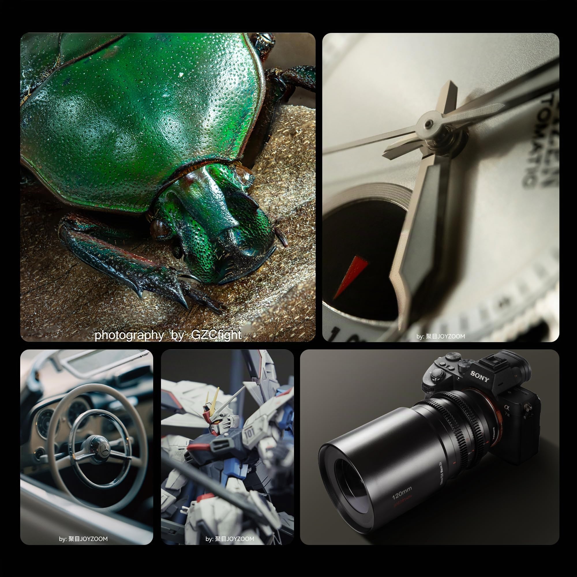 7artisans 120 mm T2.9 Macro 2X Cine-Objektiv, manuelles Cine-Objektiv mit festem Fokus, kompatibel mit Canon EOS-R-Mount EOS-Serie R,R1,R3,R52,R62,R6,R10,R50