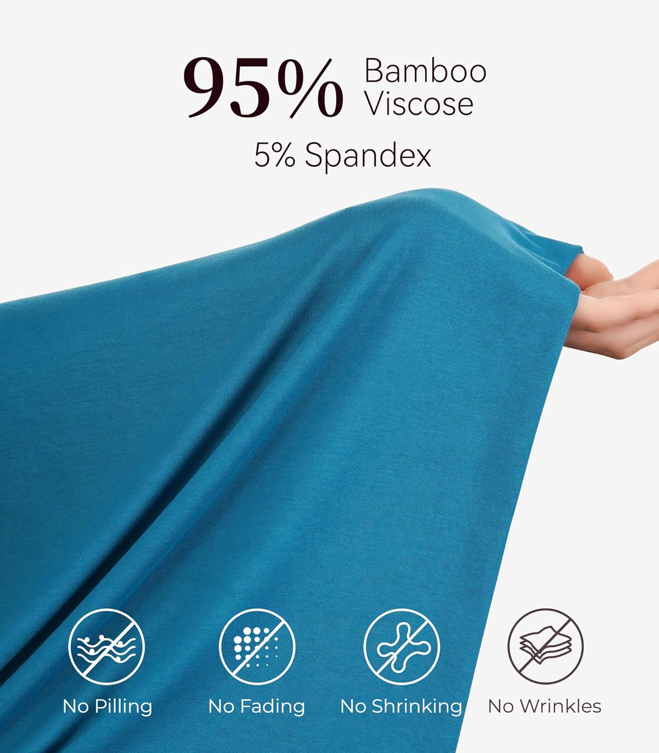 NACHILA Thermal Underwear for Women-Viscose Made from Bamboo,Soft Long Johns Set Base Layer Pajamas Set Long Sleeve Pjs - Image 5