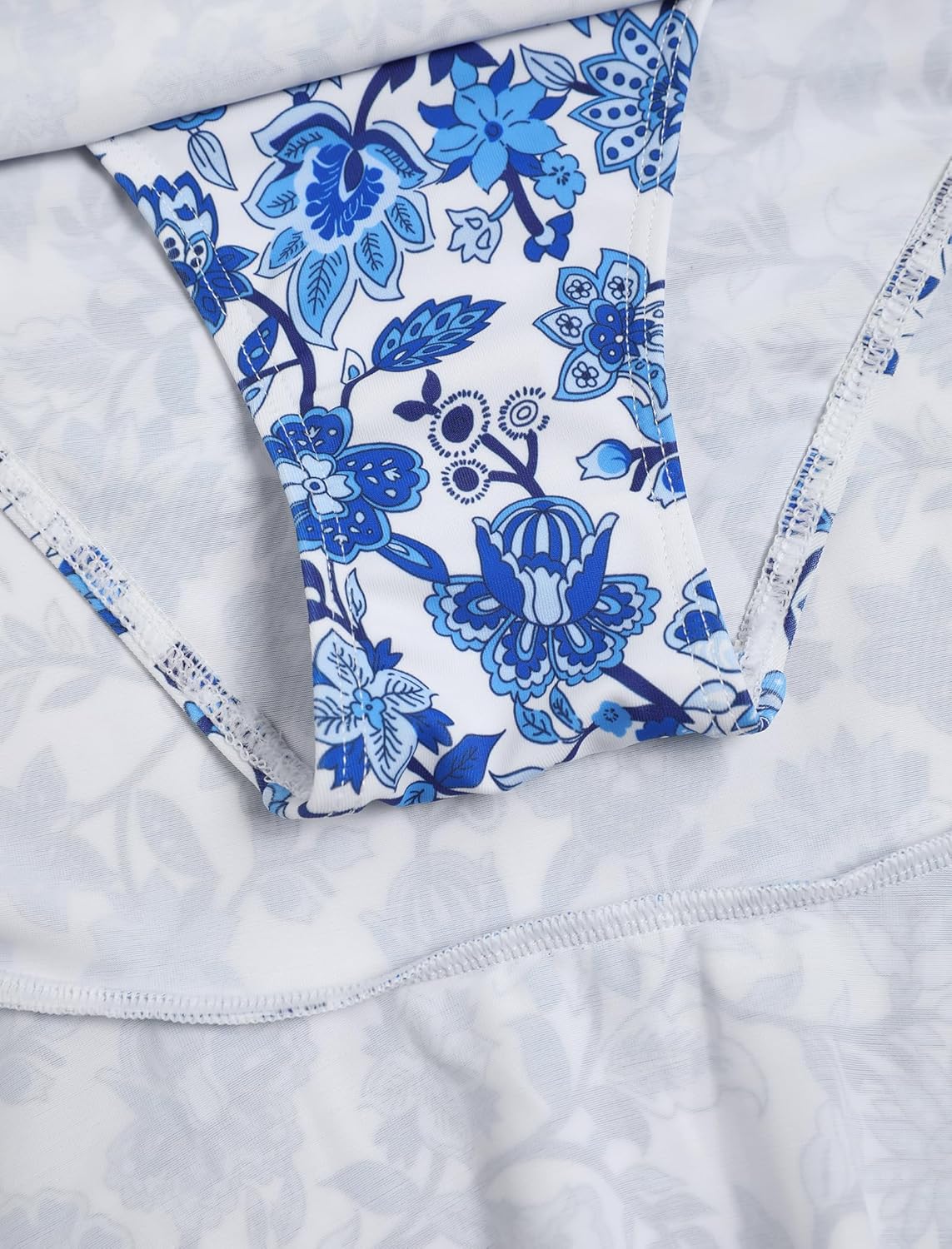 ZAFUL Women's High Waisted Bikini Sets Two Piece Swimsuit with Swim Skirt Tummy Control Bathing Suit String Swim Suits - Image 6