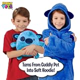 Ontel Huggle Pets - Sudadera con capucha azul de cachorro, talla M (paquete de 1)
