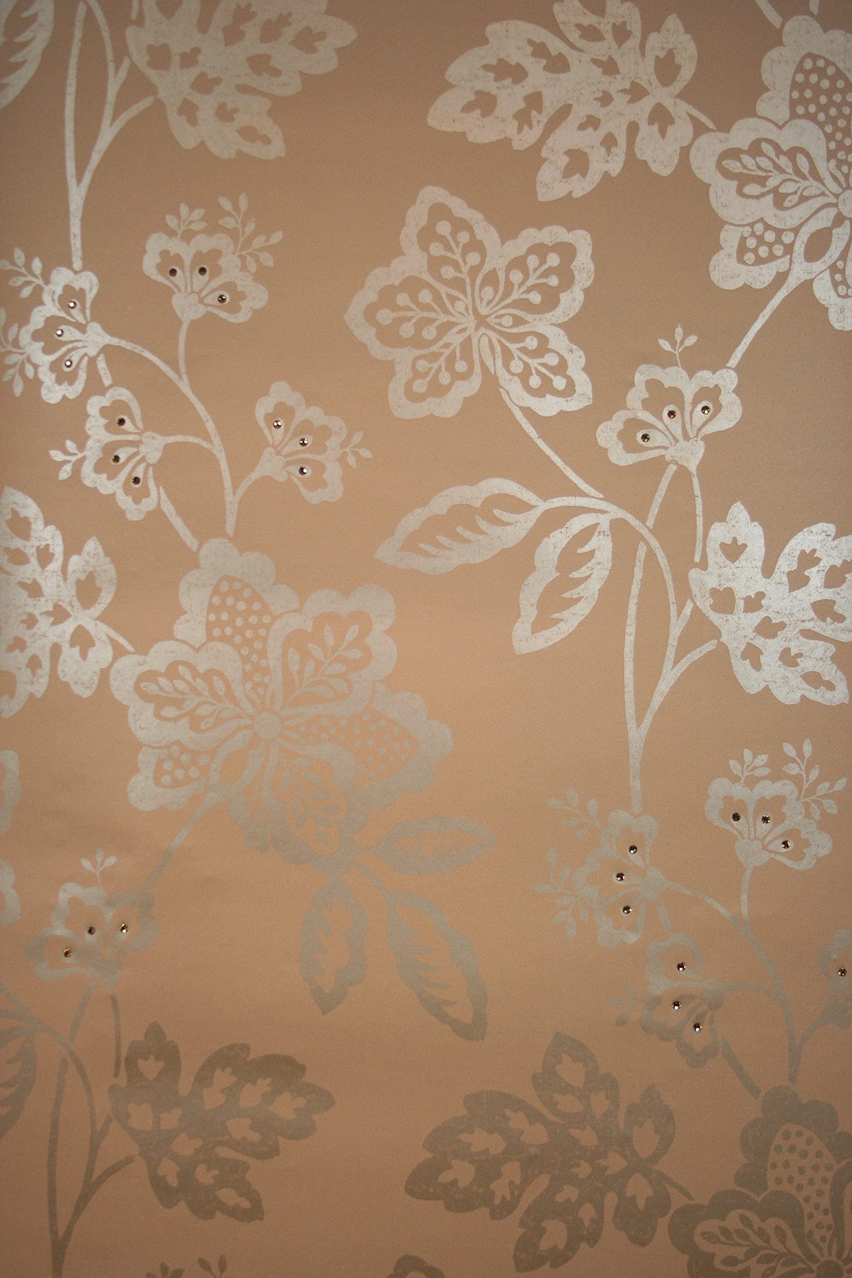 Papier peint Radcliff floral gris pierre pour chambre parentale cosique