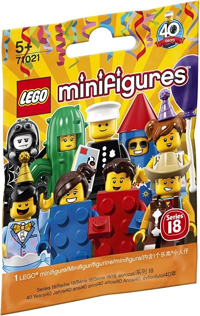 Lego 71021 Miniaturowe Figurki Serii 18: Party, Figurki Kolekcjonerskie, Kolorowe