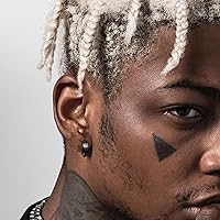 Vista 4 de Jstyle Pendientes de aro pequeños únicos de acero inoxidable para hombre, 1 par