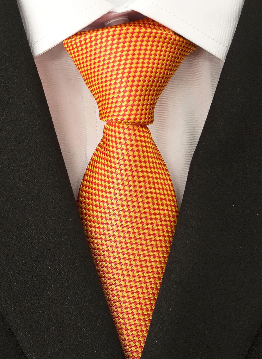 Adulove Men's Necktie Classic Silk Tie Woven Jacquard Neck Ties - Image 8