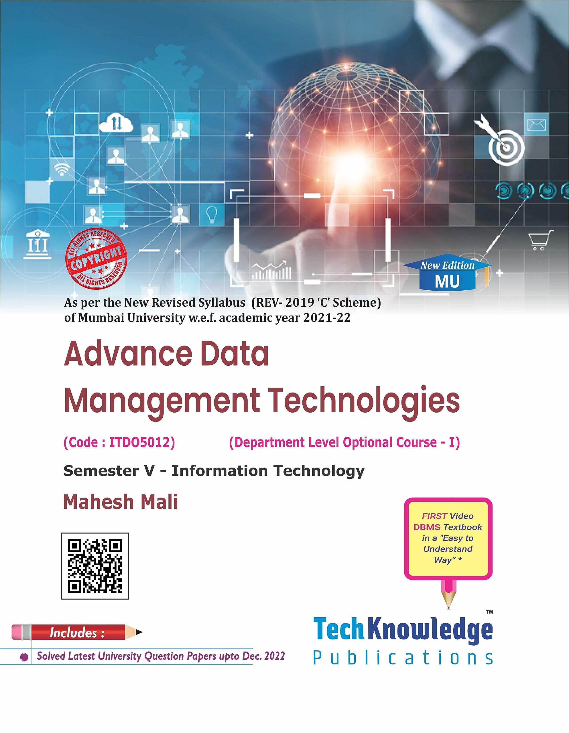 Advance Data Management Technologies (MU) For B.E. IT Engineering Sem 5 Mumbai University