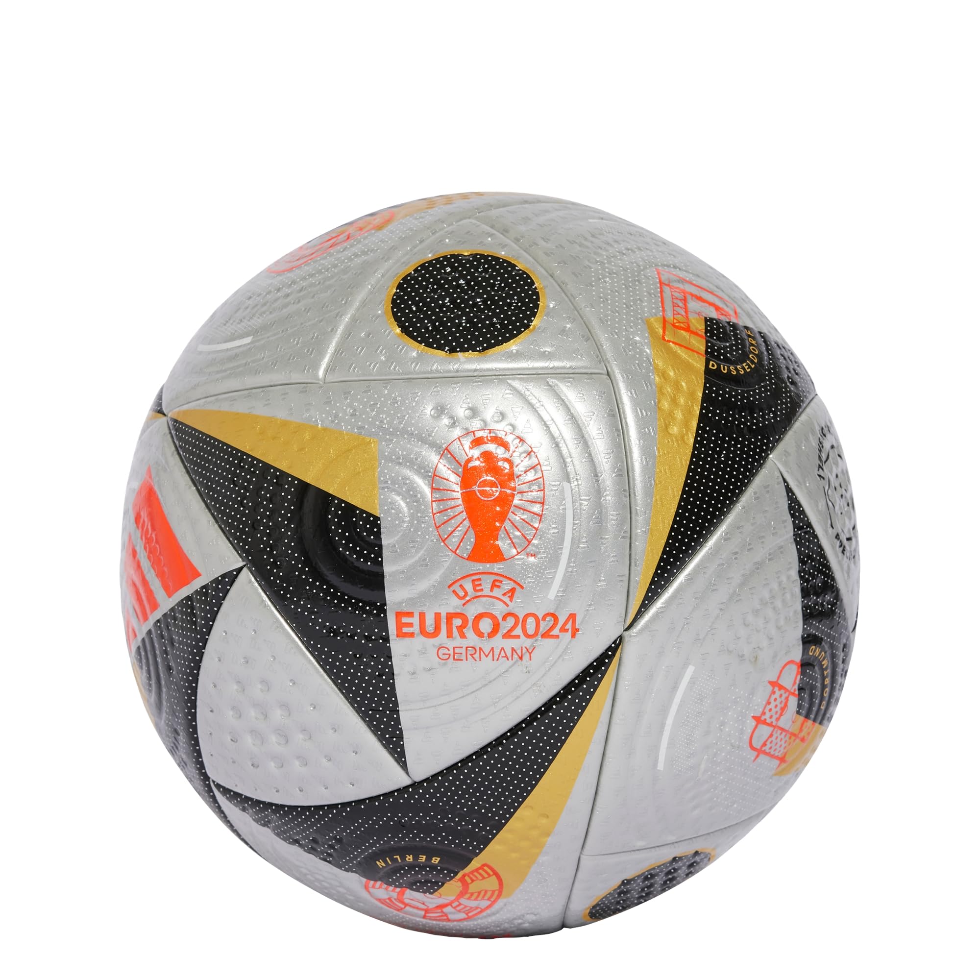 adidas Fussballliebe Finale Euro 2024 FIFA Quality Pro IS7436 Ballon de Football, Unisexe, argenté, 5 UE