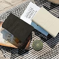 Vista 7 de Knana 3 piezas Soporte para cartas de Tarot, Bolso de Terciopelo para Tarot, Accesorios de Tarot - Blanco y Gris