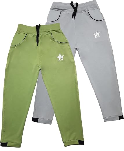 STARLATH Boys Track Pants, Micro 4 Way Lycra Lower for Kids, Active Performance and Everyday Life Trousers, Sports wear Co...