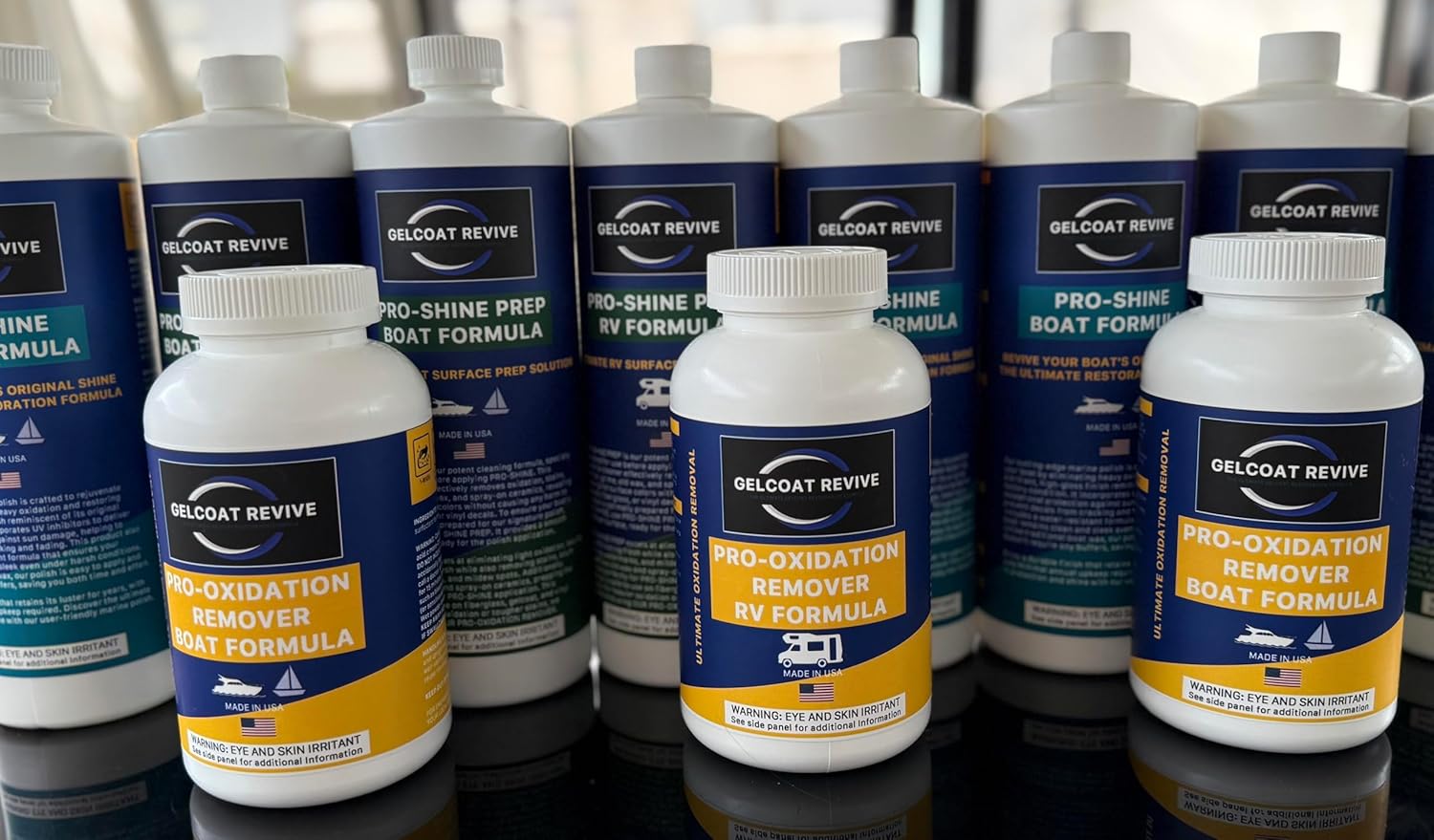 GelCoat Revive Kit – Ultimate Fiberglass Restoration for Boats – Removes Oxidation, Restores Deep Shine & Shields Against Damage - Complete Kit to Bring Your Boat Back to Like-New Condition!