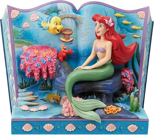 Jim Shore Little Mermaid Storybook Figurine - Enesco Disney Collectible