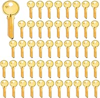 Vista 11 de Llaves en blanco con acabado de latón, llaves en blanco sin cortar KW1, paquete de 50 llaves