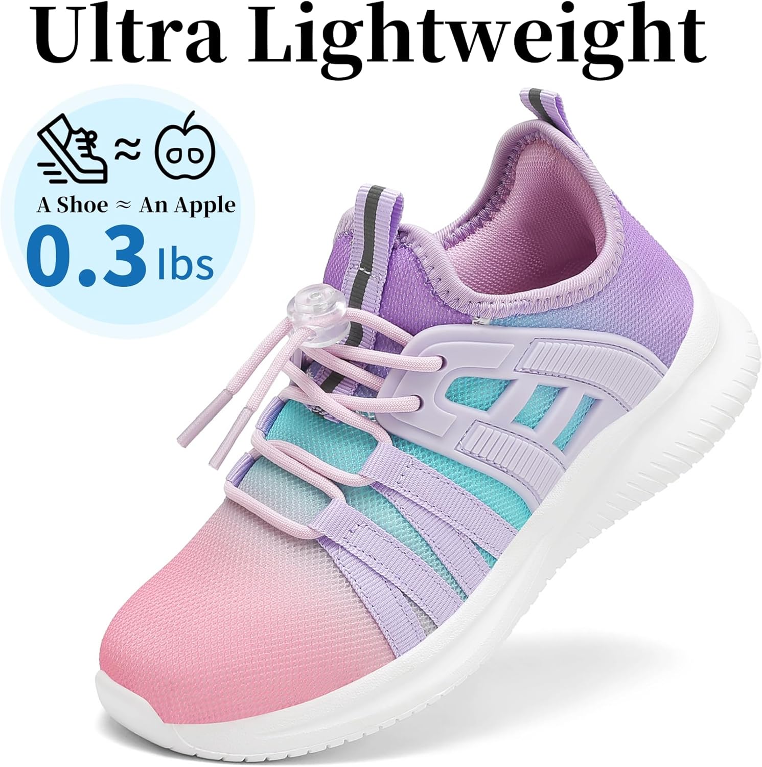 Boys Girls Sneakers Lightweight Kids Tennis Shoes Breathable Running Shoes Comfortable Toddler/Little Kid/Big Kid - Image 3