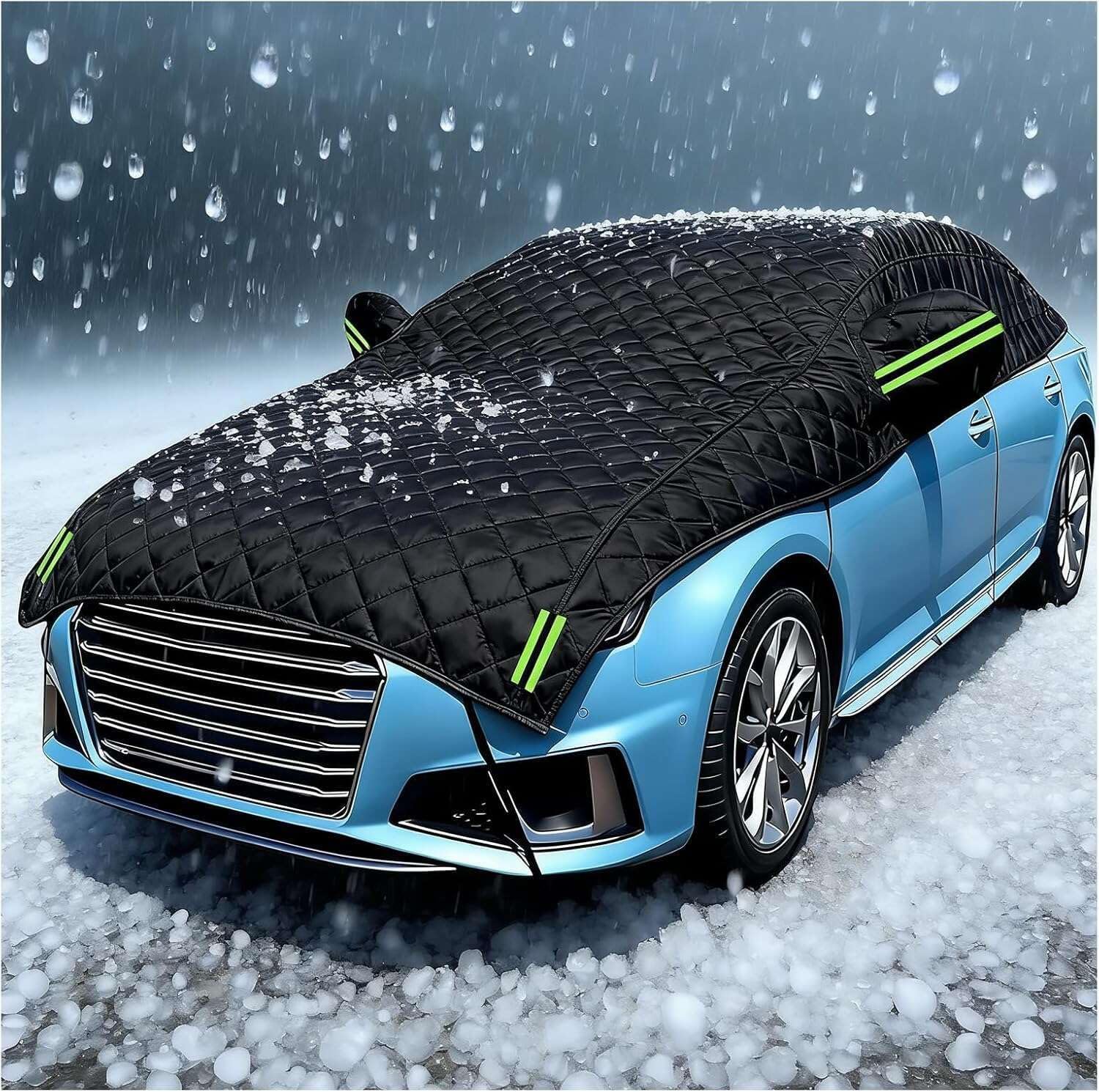 Bâche Voiture Antigrêle pour Mazda 6e Base 2025-2026, Demi Housse Auto Imperméable, Couverture de Voiture Antigrêle, Anti-Vent, Aux UV et Aux Rayures-f1479j