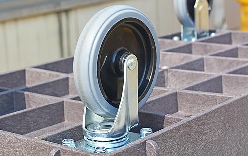 Miniatura 5 de Carrito utilitario, tapa de carga de 500 lb. Bandeja superior, 34.5X17.5X32.75 (Gris)