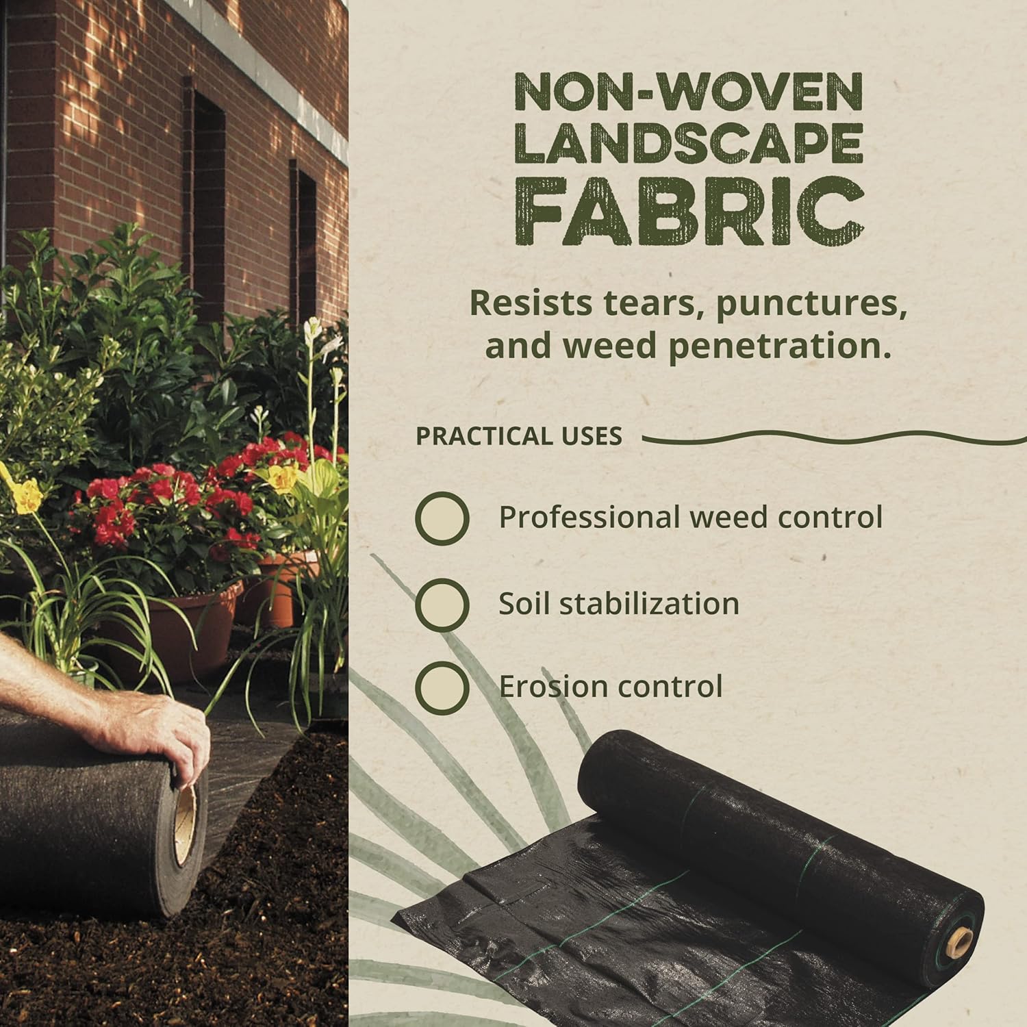 Weed Barrier Fabric, 3 x 100-Ft.