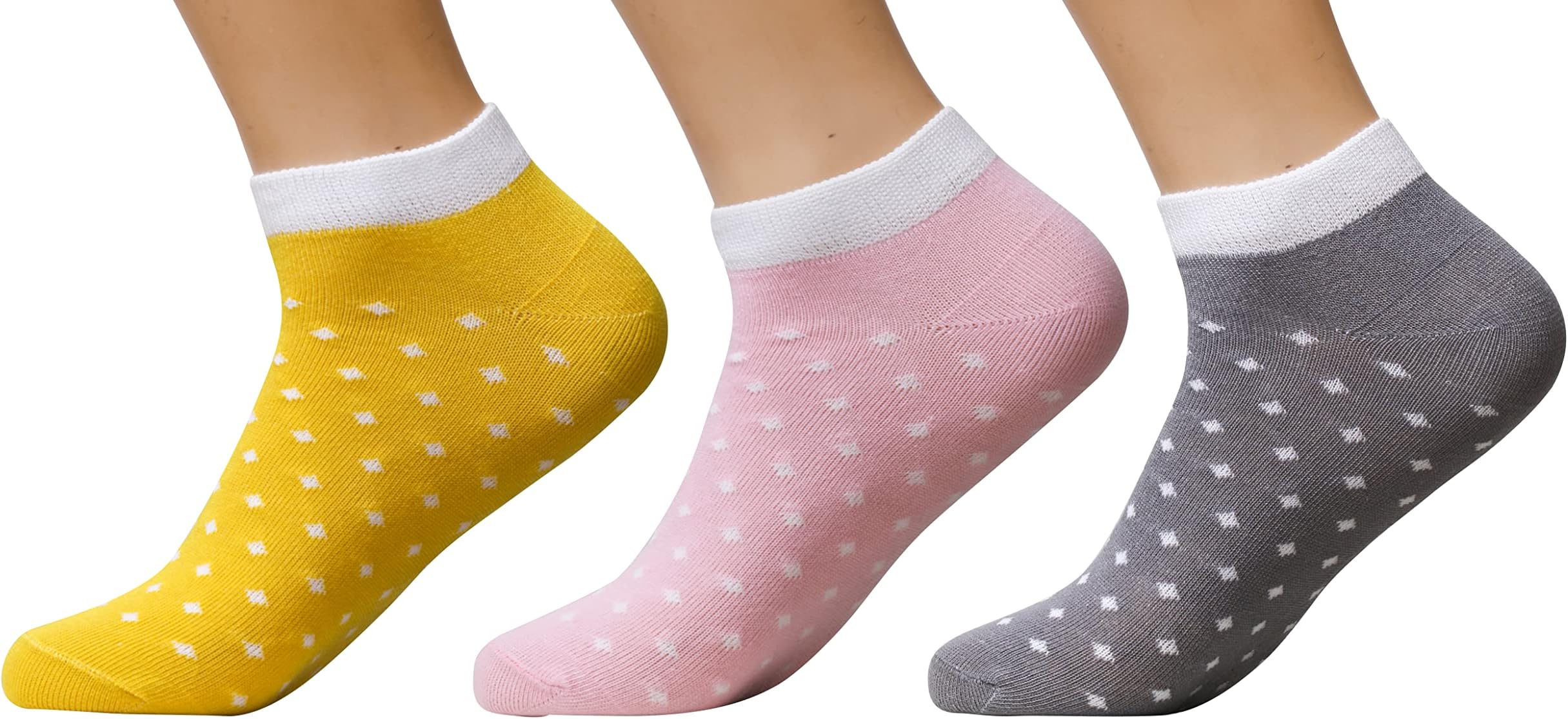 Vraj Art Wmen's Casual Pure Cotton Ankle Socks (Free Size) Pack of 3