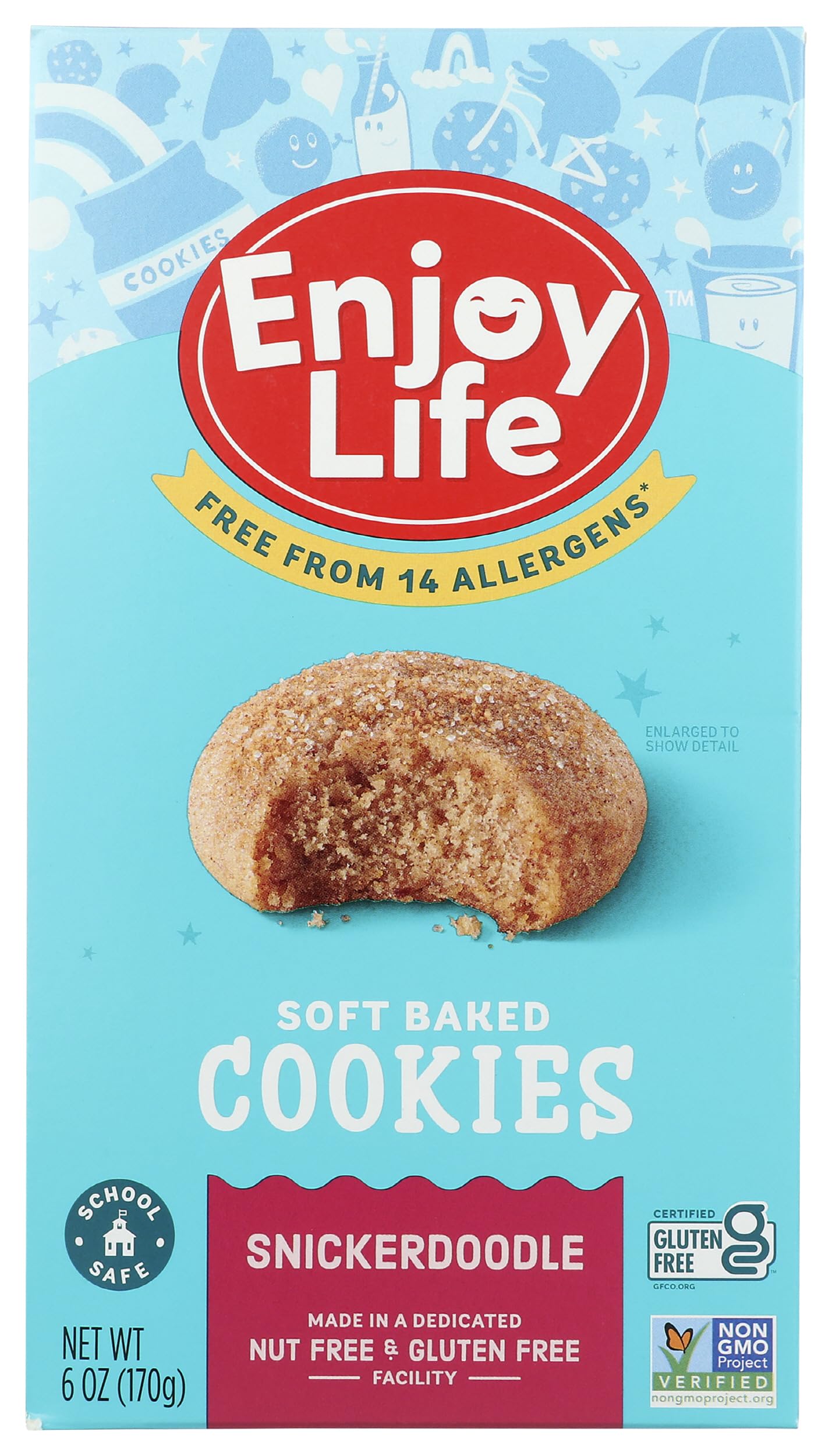 Enjoy Life Snickerdoodle Soft Baked Cookies, Gluten Free, School