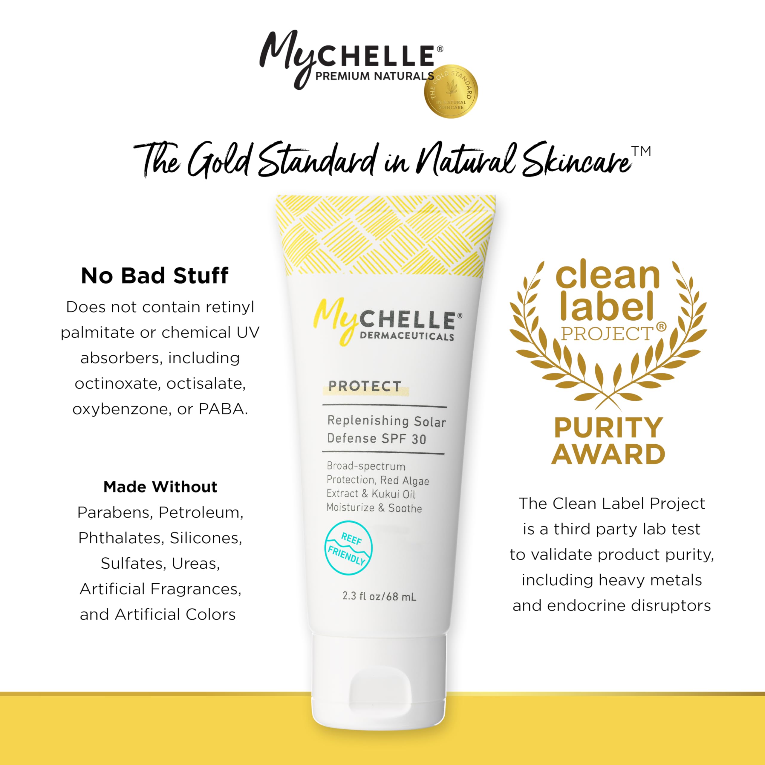 MyChelle Crema protezione solare SPF 30 dermaceutica, punto 6, 2,3 once (68 ml)