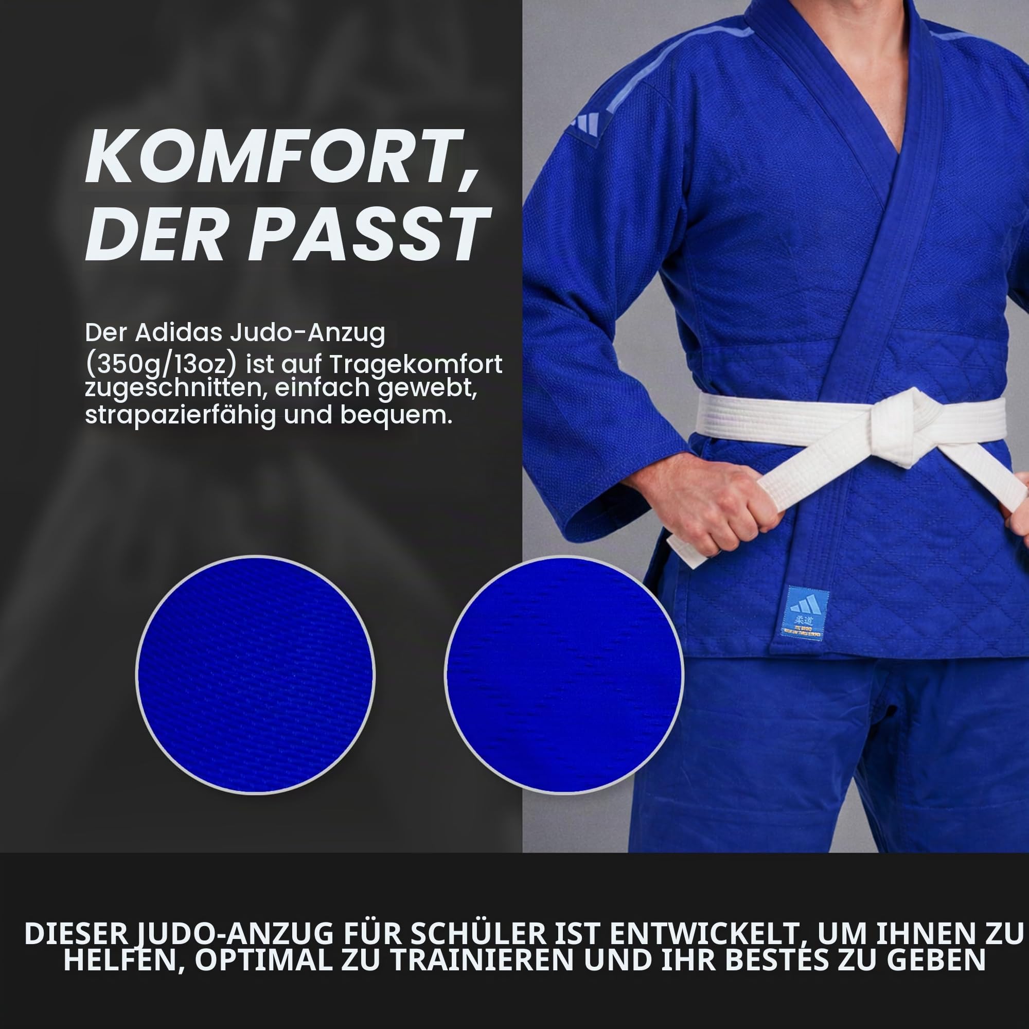 Adidas Judo Adidas Judo Gi Adult Kids Men Women Uniform Club Suit 350g Blue 110 120 130 140 150 160 170 180 190 Judo Gi