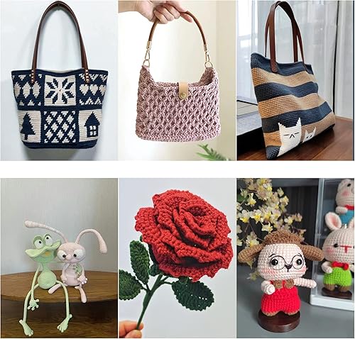 Miniatura 8 de Hilo de ganchillo 100% algodón para bolsa, 3 rollos por paquete, 0.079 in x 1,673.2 ft, cordón de macramé, hilo grueso para bolso de ganchillo,