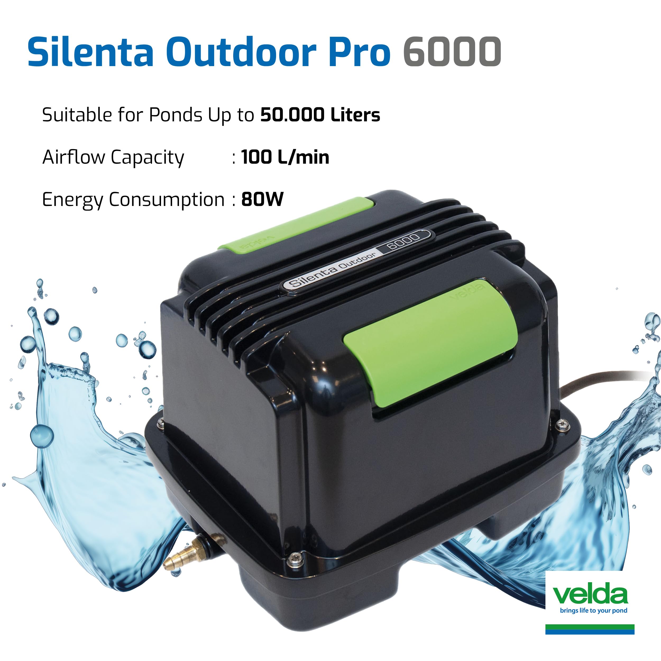Velda 125099 Silenta PRO 6000 - Kit di areazione