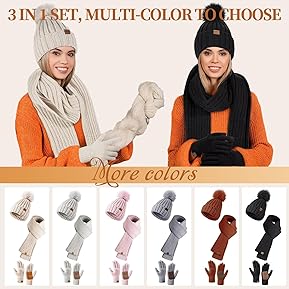 Best Winter Hat Gloves and Scarf Set for Women 2 81Fcpr2nirL. AC SX289