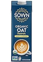 SOWN Organic Oat Creamer Sweet & Creamy - Barista Oat Milk Non Dairy Coffee Creamer - Plant Based, Dairy-Free, Vegan, Gluten-Free, Non-GMO, Shelf Stable - 32oz
