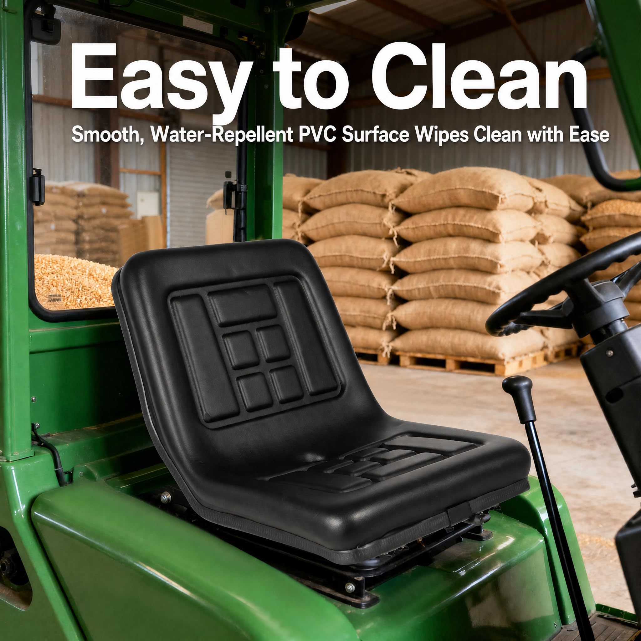 Asiento universal para tractor, asiento ergonómico con función de ajuste