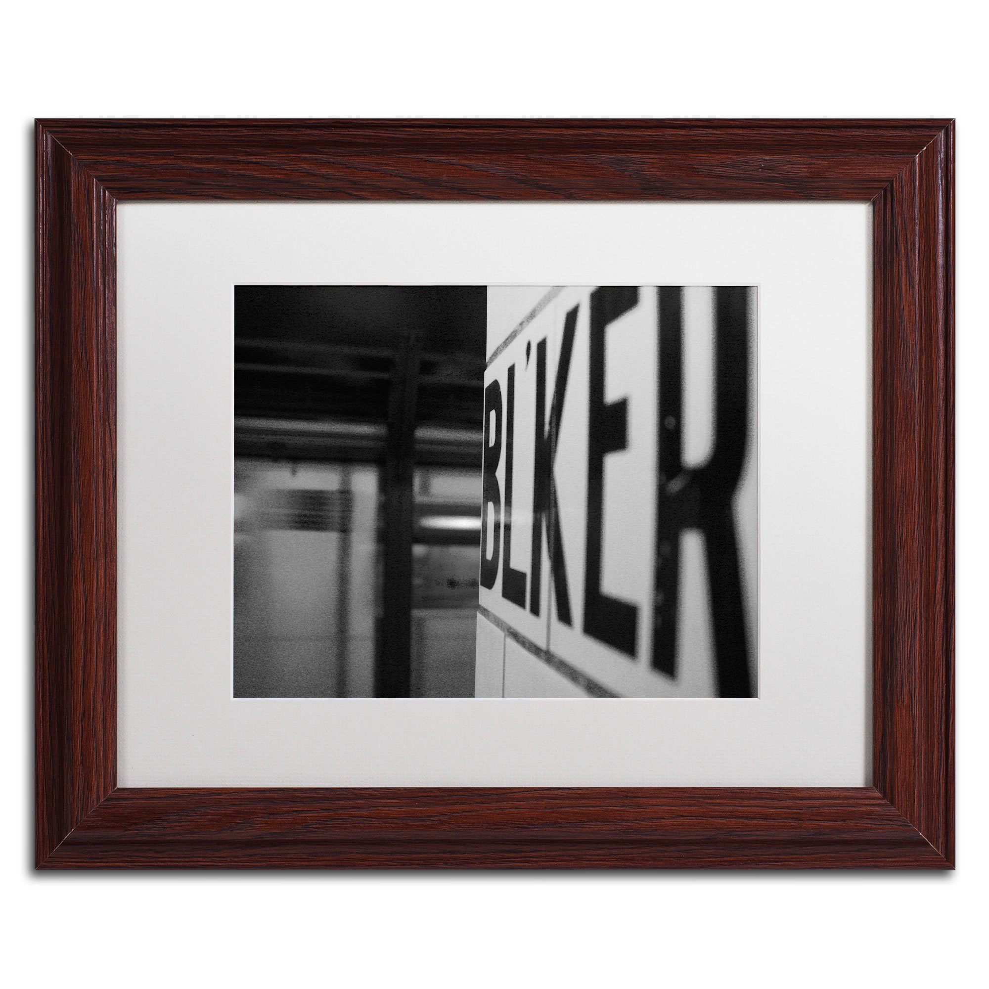 Trademark Fine Art Bleeker Artwork by Yale Gurney Wood Frame, 11 by 14-Inch, White Matte