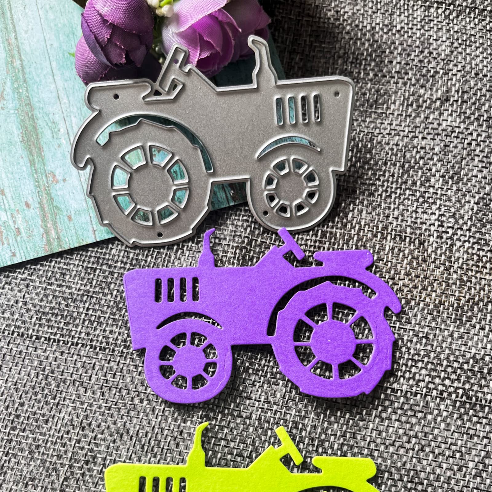 Tractor Metalen Stansmessen Stencils voor DIY Scrapbooking Decoratieve Embossing Papieren Kaarten Sjabloon Decor Die Cuts scrapbooking stencils
