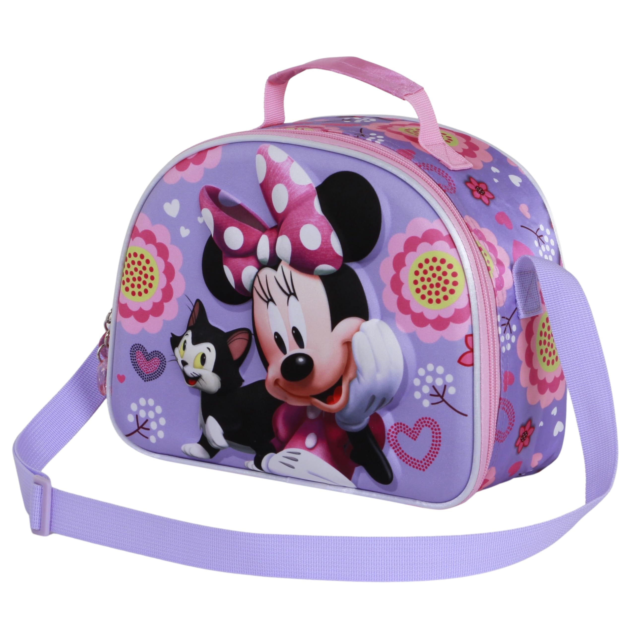 Disney Minnie Mouse Cat-3D Lunch Bag, Lilac, 26 x 20 cm